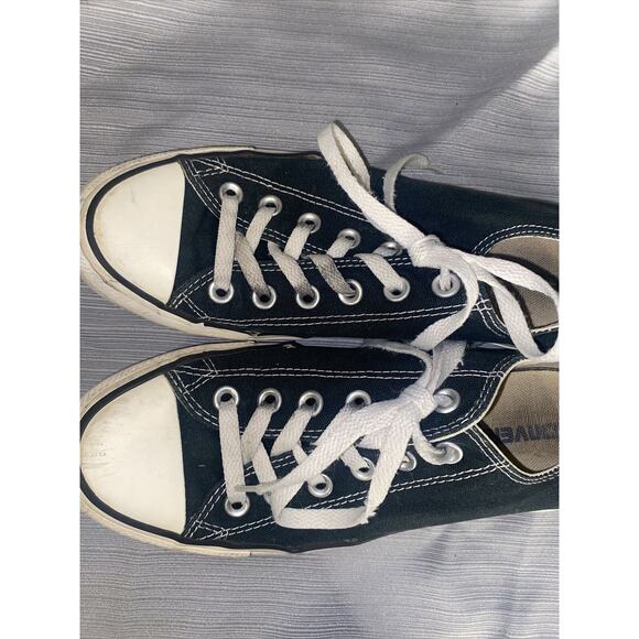 Used Women’s Men’s Unisex CONVERSE All Stars Black Shoes Size 8 (Mens 6) - Picture 9 of 12